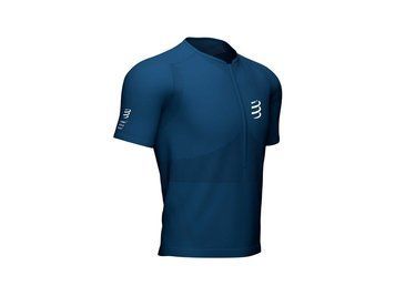 TRAIL HALF-ZIP FITTED SS TOP BLUE, L