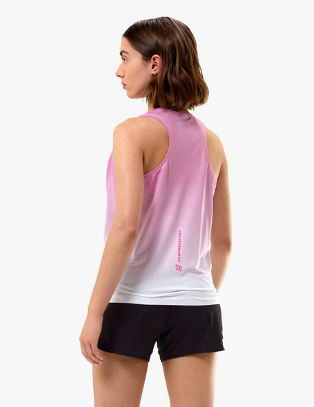 PERFORMANCE SINGLET W, BEGONIA/WHITE, M