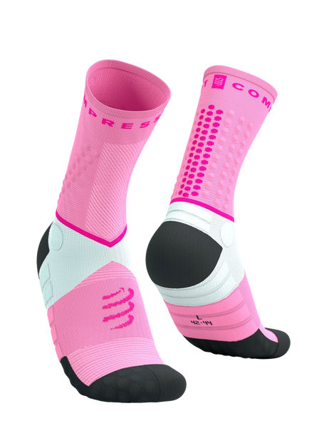 ULTRA TRAIL SOCKS V2.0, BEGONIA/NEON PINK,, T1