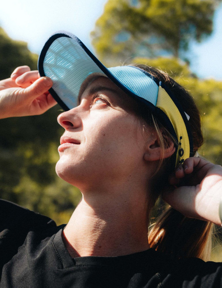 SPIDERWEB VISOR ULTRALIGHT SHELL BLUE