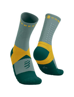 ULTRA TRAIL SOCKS V2.0, SLATE GREY/SAFFRON, T2