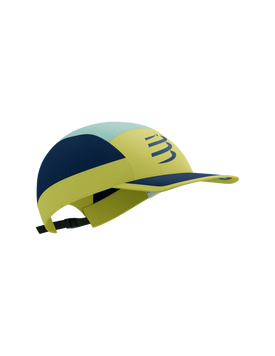 5 PANEL LIGHT CAP GREEN SHEEN/BLUES