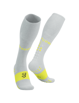 FULL SOCKS OXYGEN WHITE/SAFE YELLOW, T1