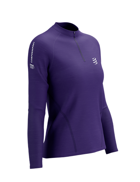 TRAIL HALF-ZIP LS W PURPLE, S