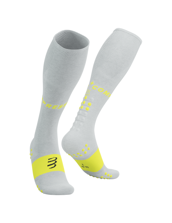 FULL SOCKS OXYGEN WHITE/SAFE YELLOW, T1
