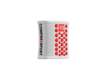SWEAT BAND 3D DOTS WHITE RED