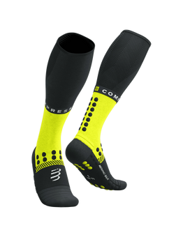 FULL SOCKS WINTER RUN BLACK/SAFE YELLOW, T2