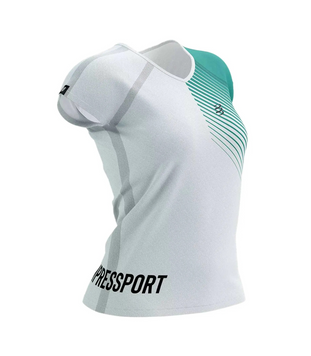 TRAINING SS TSHIRT W - SWIMBIKERUN 2023, WHITE/COLUMBIA, XS