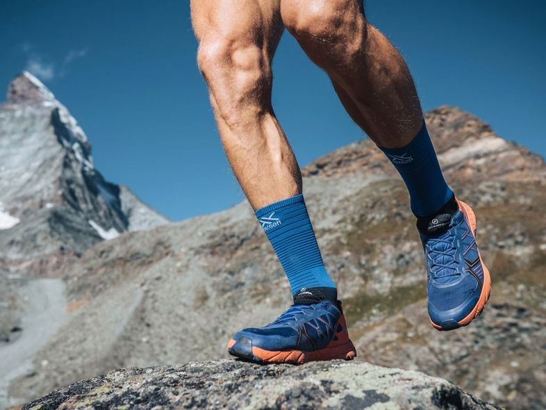 MID COMPRESSION SOCKS BLUE LOLITE, T4