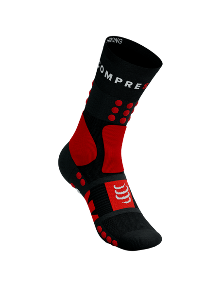 HIKING SOCKS, BLACK/CORE RED/WHITE, t2