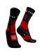 HIKING SOCKS, BLACK/CORE RED/WHITE, T2