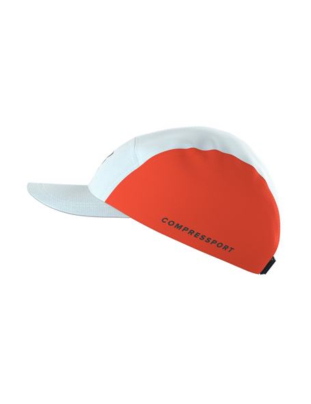 5 PANEL CAP, STAR WHITE/TIGERLILY