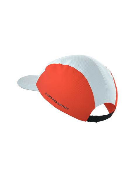 5 PANEL CAP, STAR WHITE/TIGERLILY