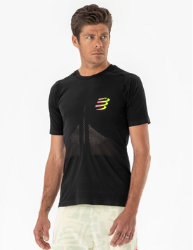 RACING SS TSHIRT M BLACK/SAFE YELLOW, M