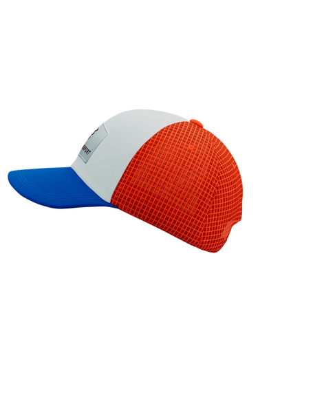 TRUCKER 6P CAP, PRINCESS BLUE/WHITE