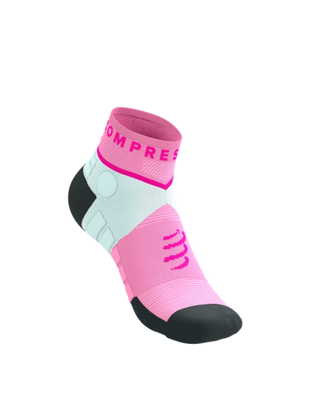 ULTRA TRAIL LOW SOCKS BEGONIA/NEON PINK, T1
