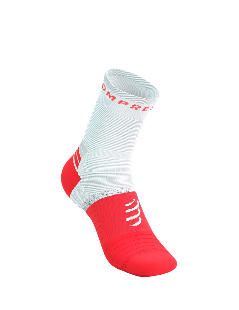 PRO MARATHON SOCKS V2.0, FLUO RED/WHITE, T4