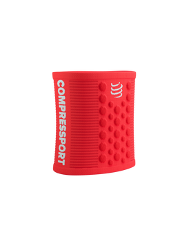 SWEAT BAND 3D.DOTS FLUO RED/WHITE