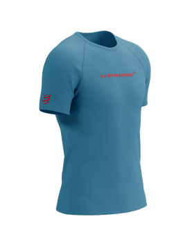 TRAINING SS LOGO TSHIRT M NIAGARA BLUE, XL