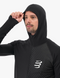 3D THERMO SEAMLESS HOODIE ZIP, BLACK, L