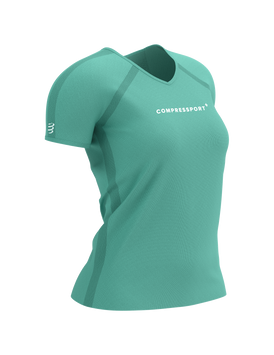 TRAINING SS LOGO TSHIRT W SHELL BLUE, XS